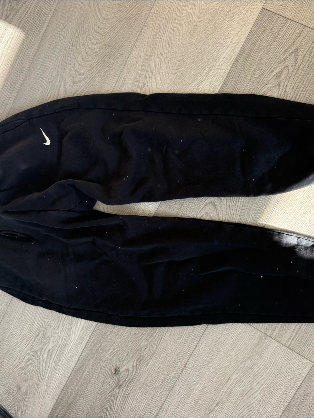 Nike Black Drawstring Joggers with Swoosh Tag